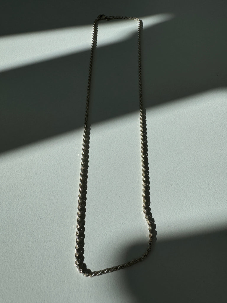 Sterling silver rope chain