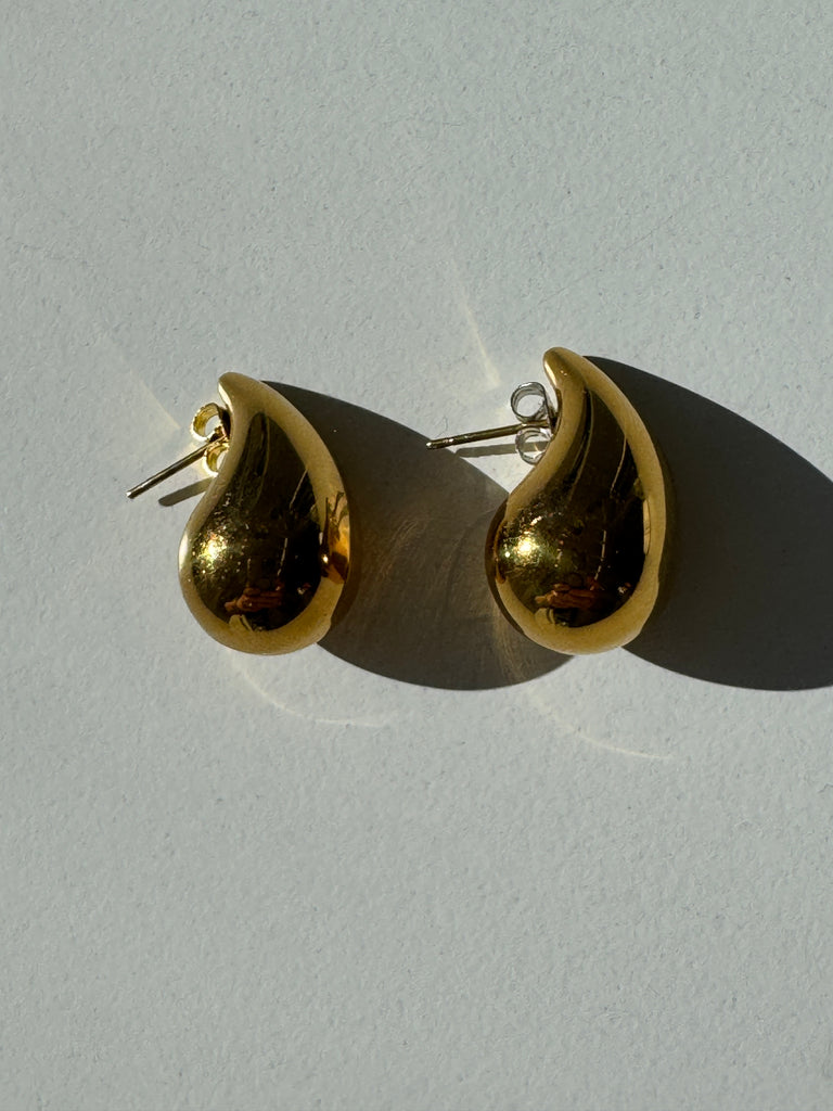 Gold filled bulb earrings