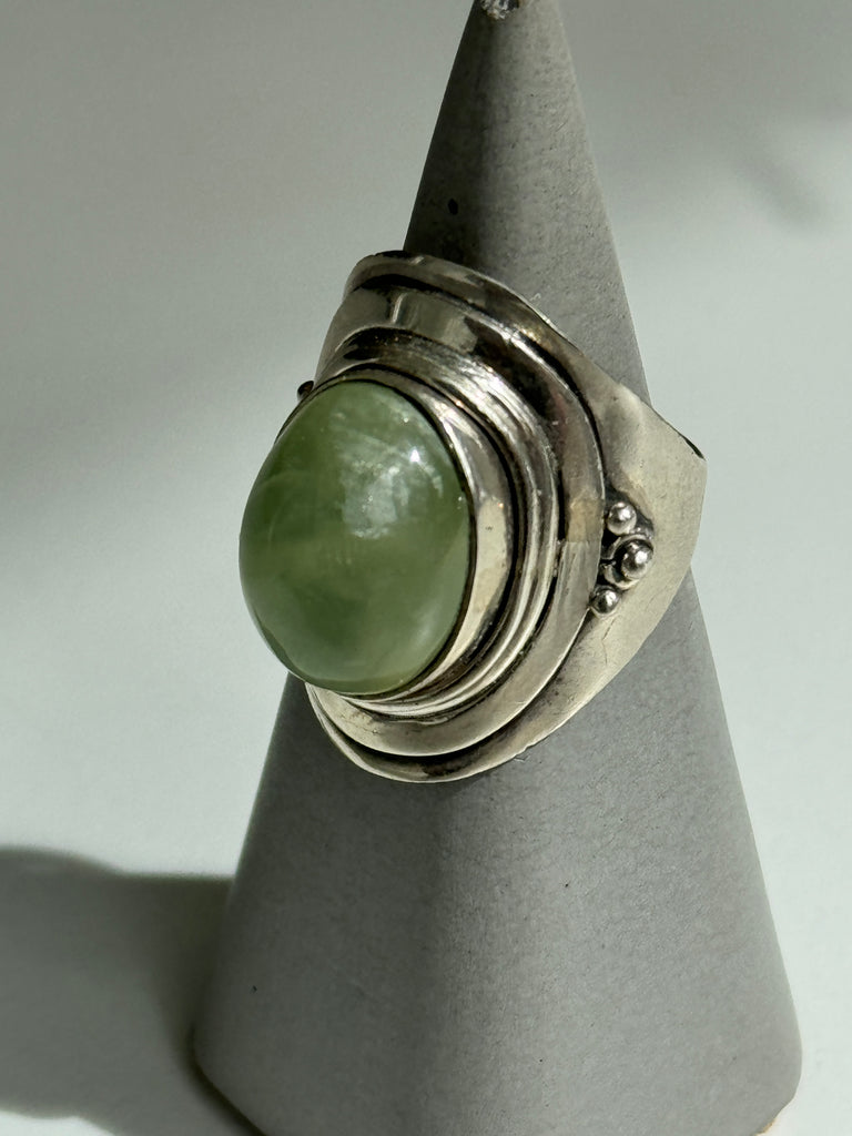 Prehite Stone And Sterling Ring size 8