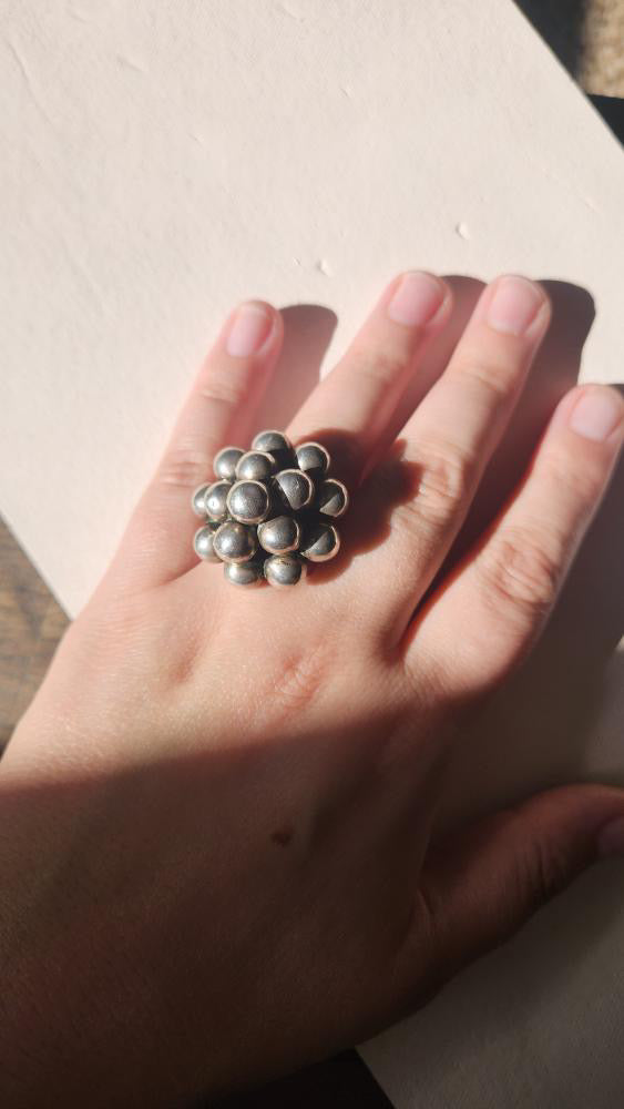 Sterling silver adjustable ring