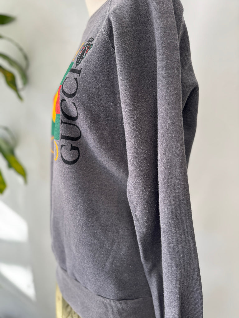 Faux Gucci vintage raglan sweatshirt