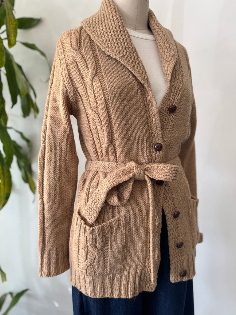 Vintage made in Scotland wool knit button up outerwear