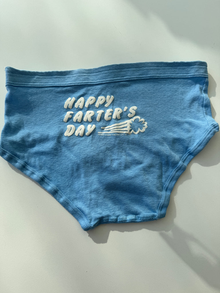 Vintage cotton underwear happy farters day