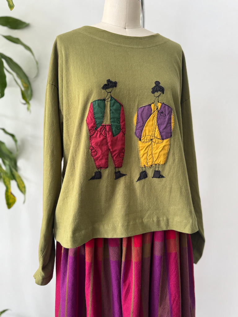 Handmade wearable art one of a kind shirt