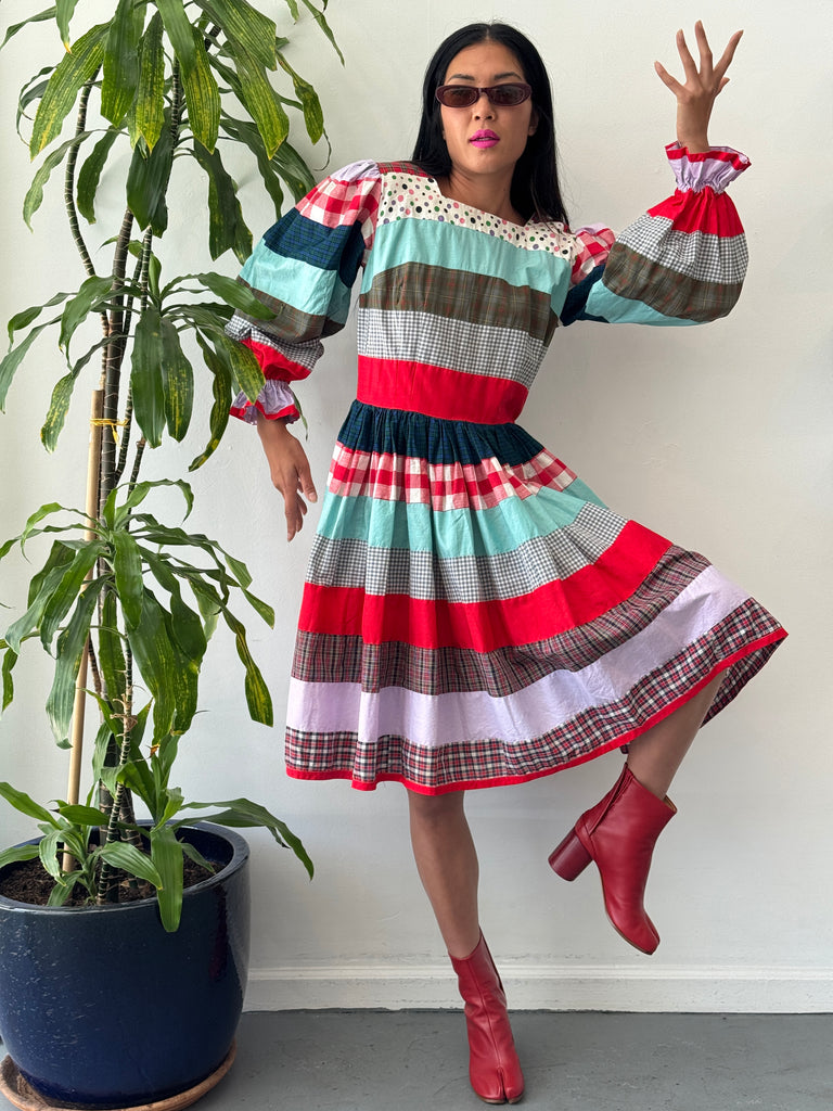 Vintage patchwork dress