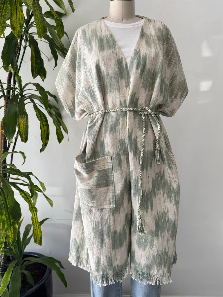 Hand woven outerwear