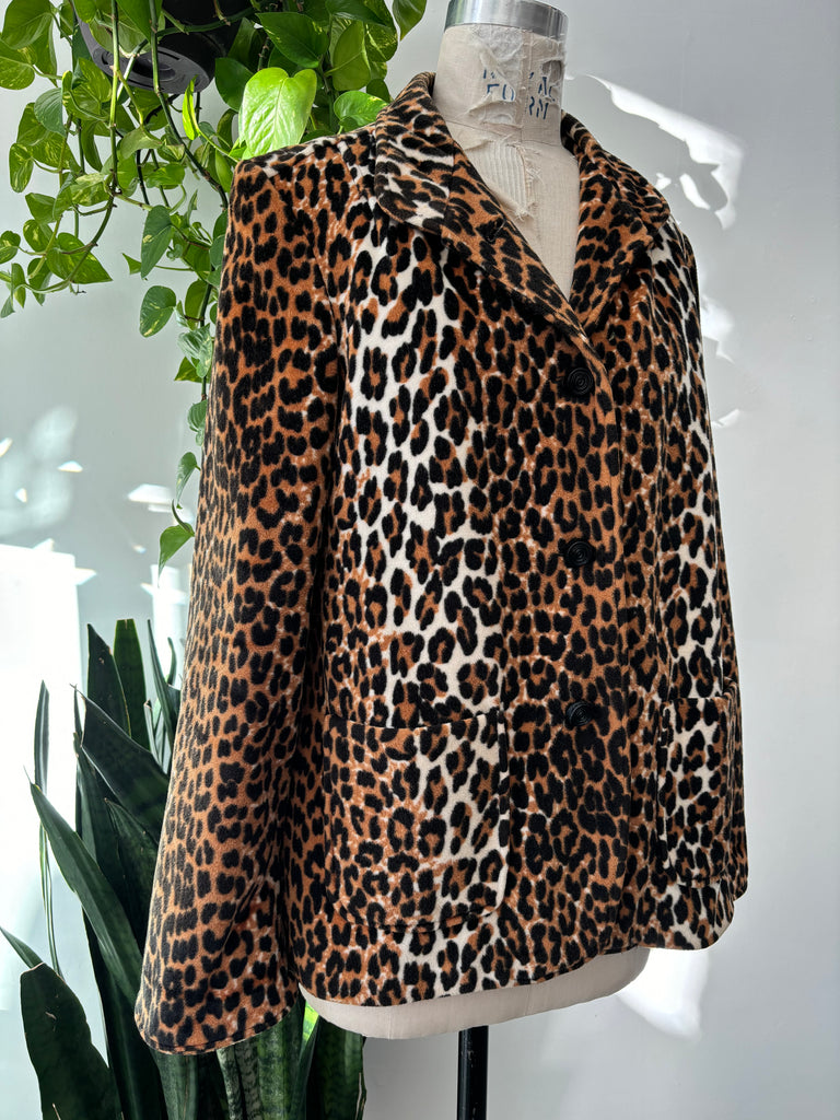 Vintage Faux Leopard print jacket