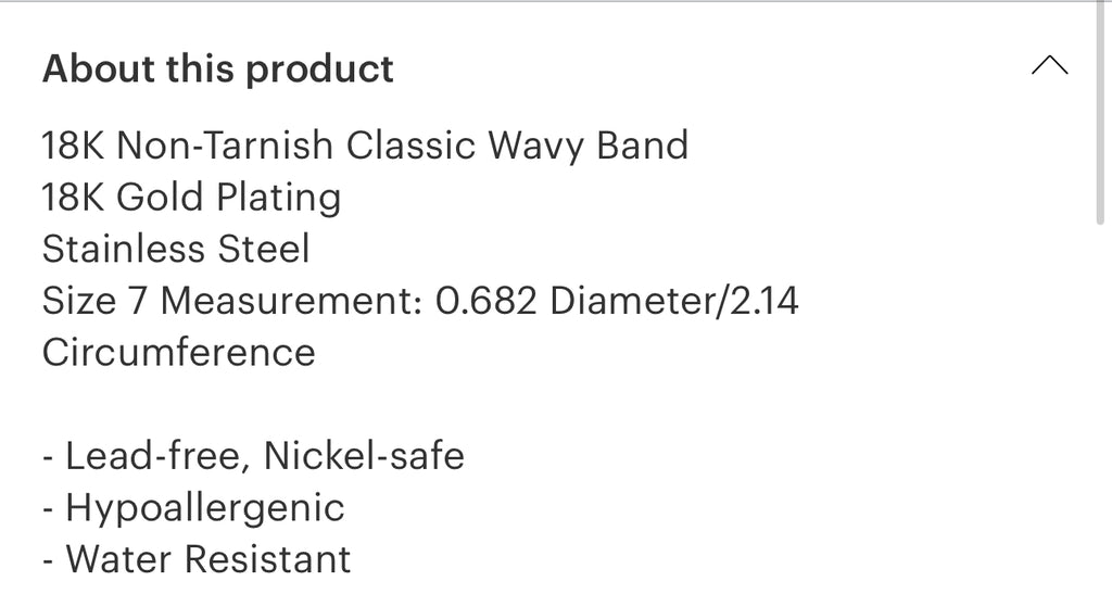 Wave band ring