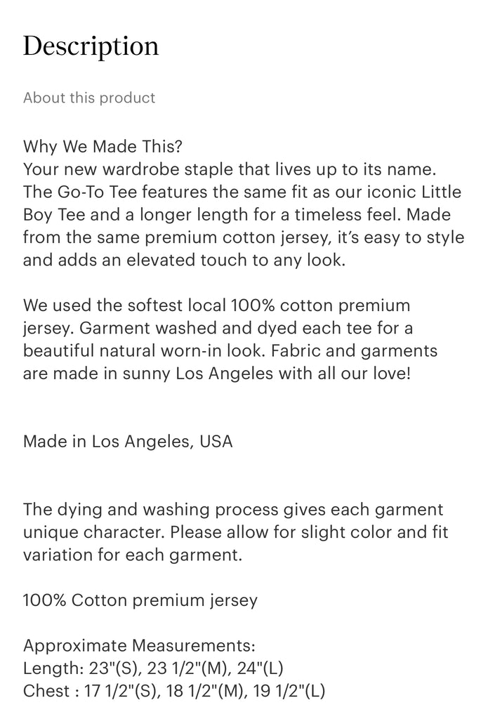 Le Bon Shoppe | go to tee | chilli