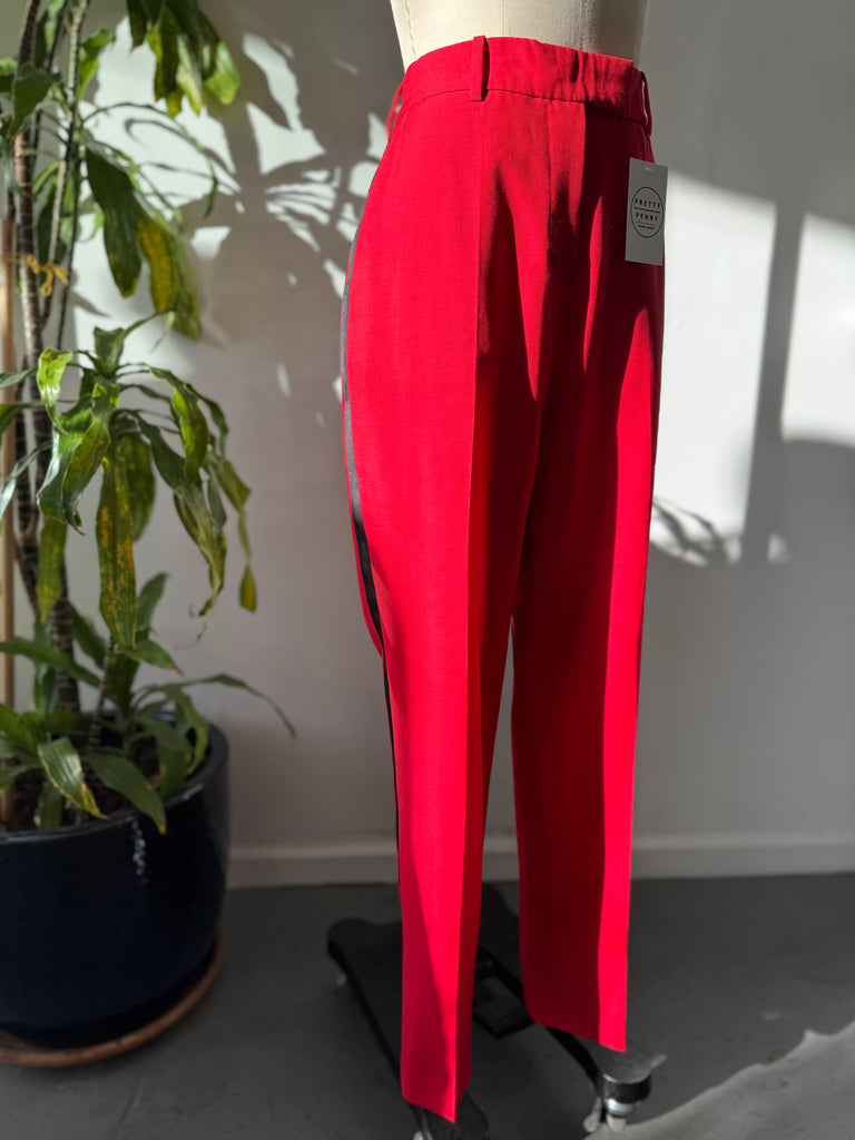 Racil brand side stripe vibrant cherry red pant waist “32”