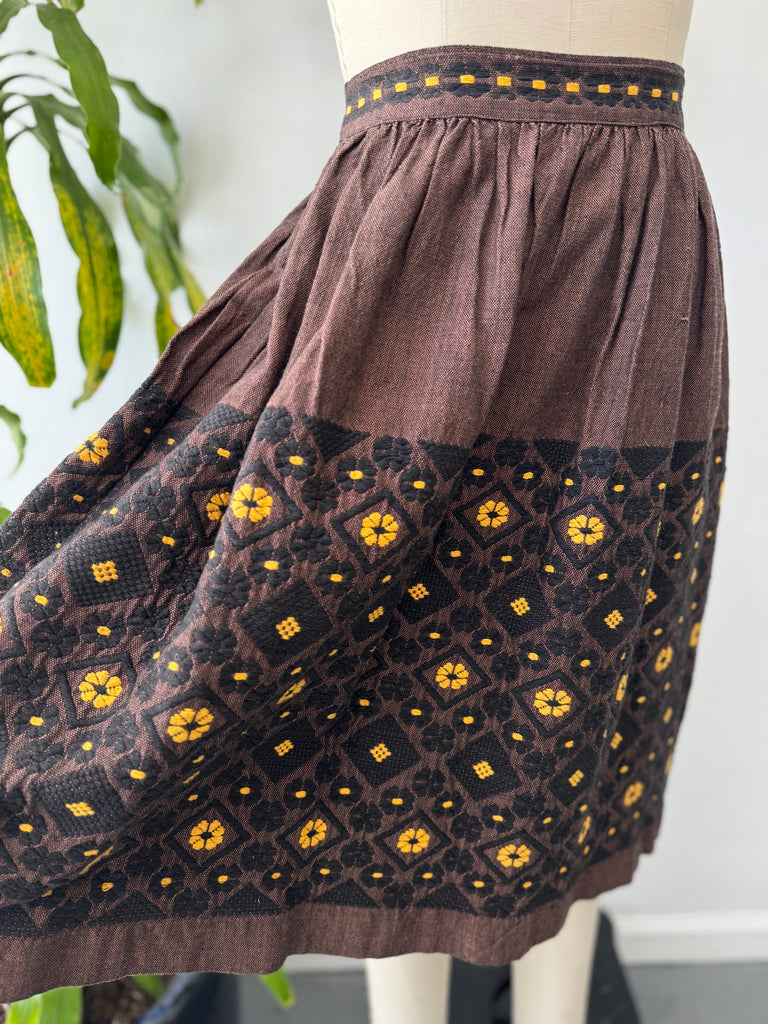 1950’s 100% cotton woven skirt