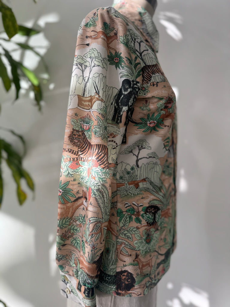 Vintage winter jack button up top