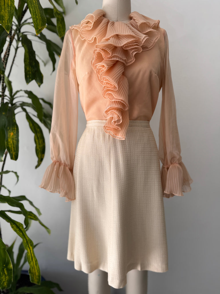 Vintage Lee Mar 1960’s ruffled top