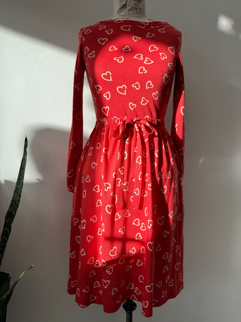 1970’s DVF heart print 2 pc set