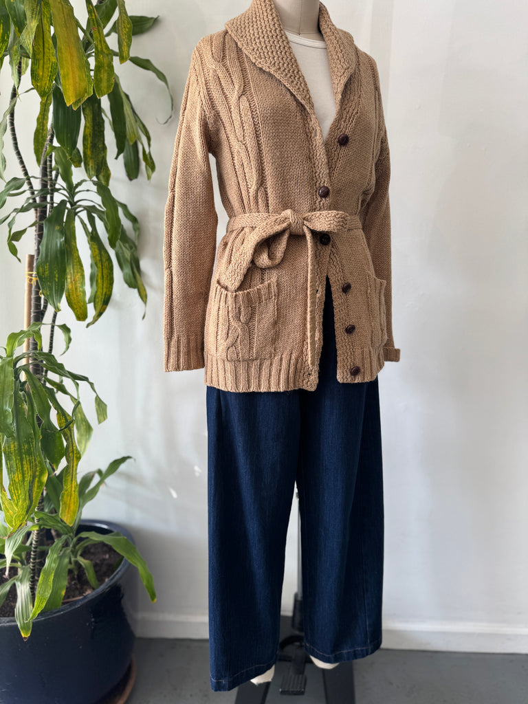 Vintage made in Scotland wool knit button up outerwear