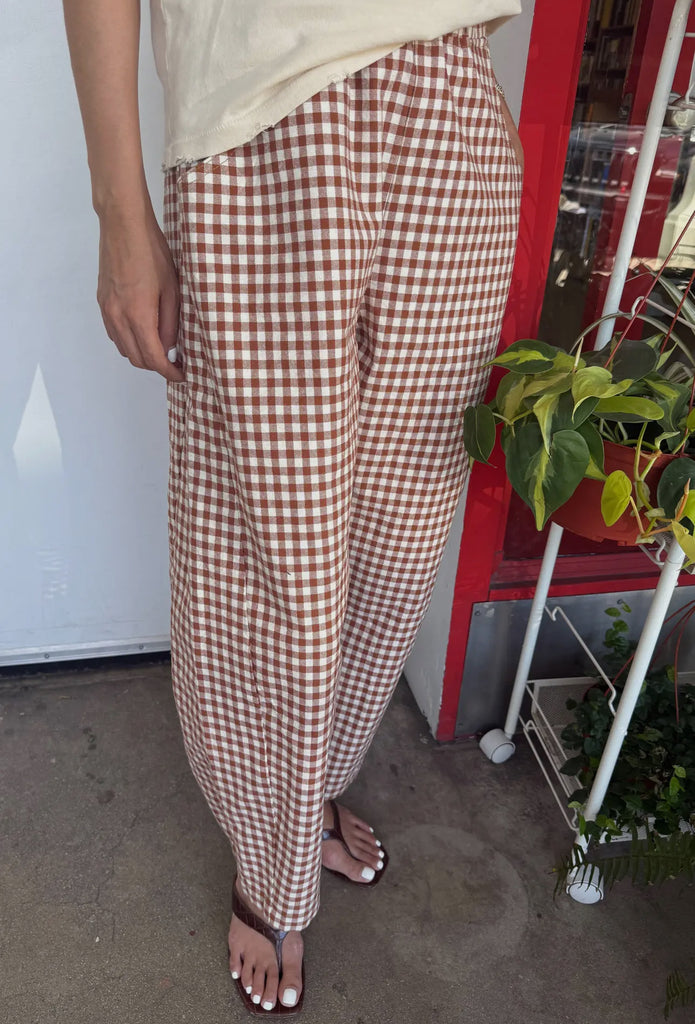Le Bon Shoppe | cinnamon gingham | arc pants