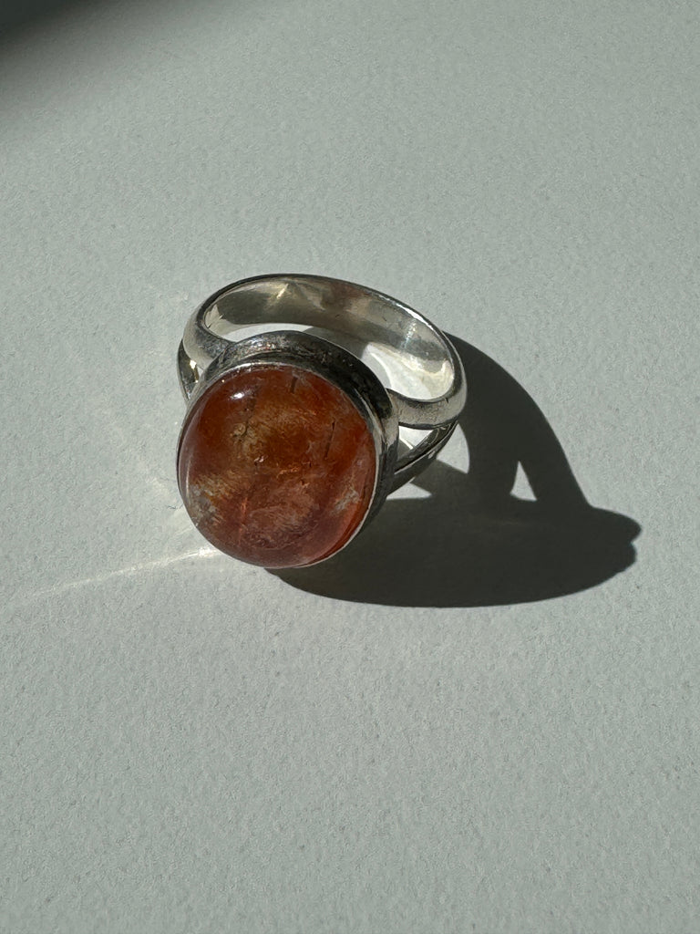 Sun stone ring size 5.5