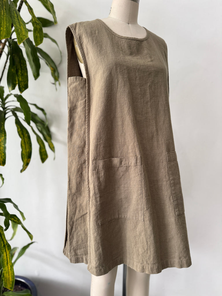 Linen tent silhouette dress