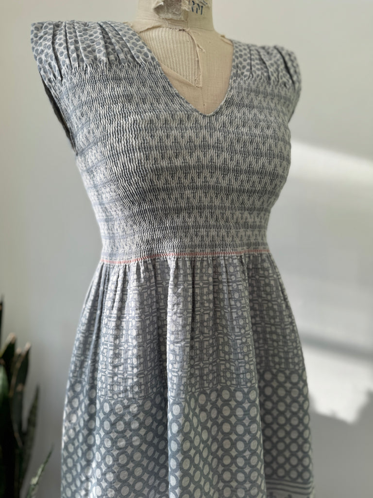 Pleated upper dress