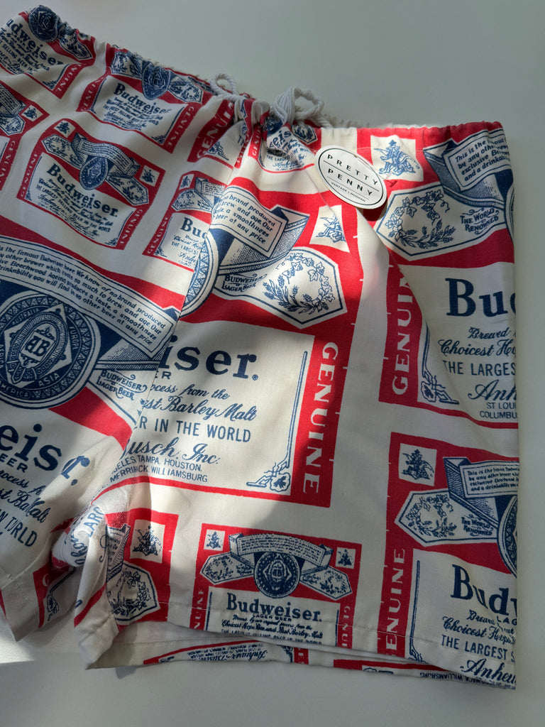 Vintage cotton Budweiser shorts