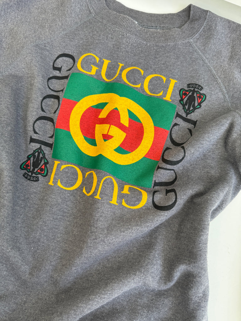 Faux Gucci vintage raglan sweatshirt
