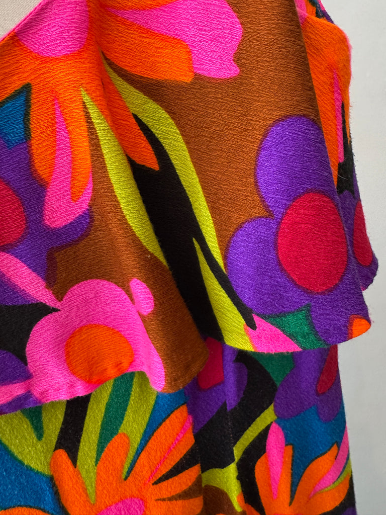 1960’s Sun fashion Hawaii vibrant floral print