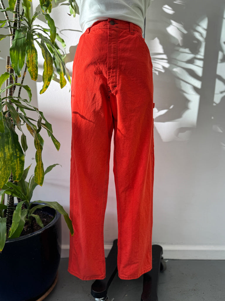 Overdyed cotton carpenter pants