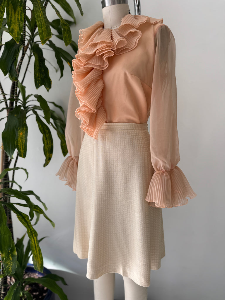 Vintage Lee Mar 1960’s ruffled top