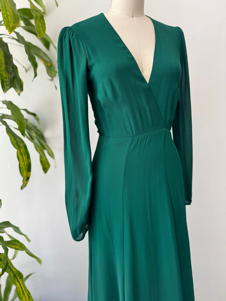 Jewel Toned reformation wrap dress