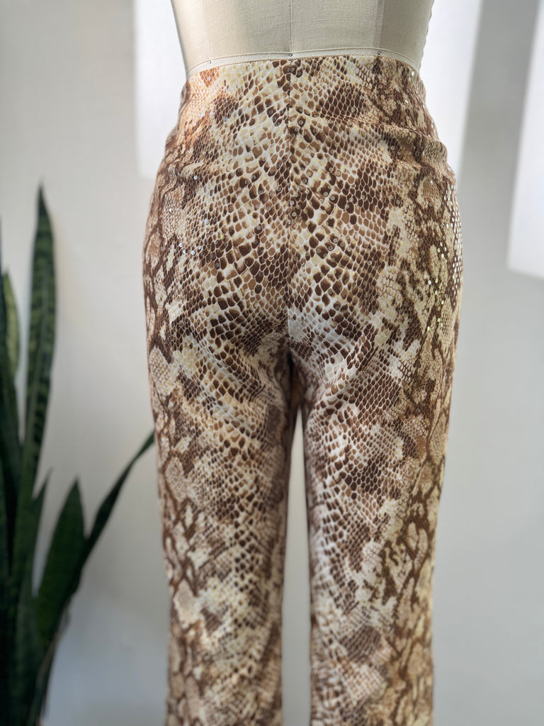 Cache snake skin pants waist “30”