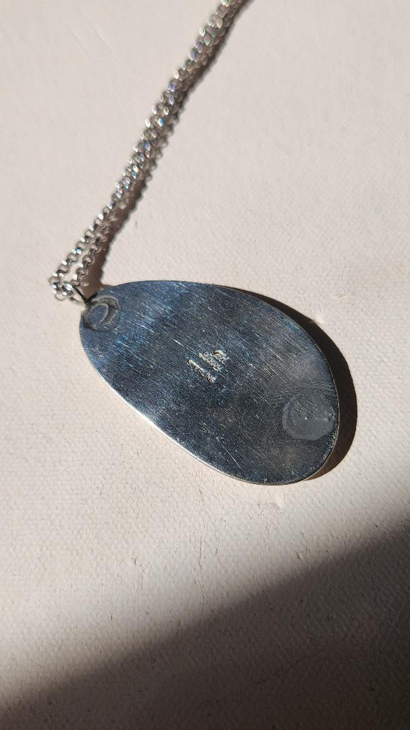 Rare Ted Lowy designer sterling silver necklace