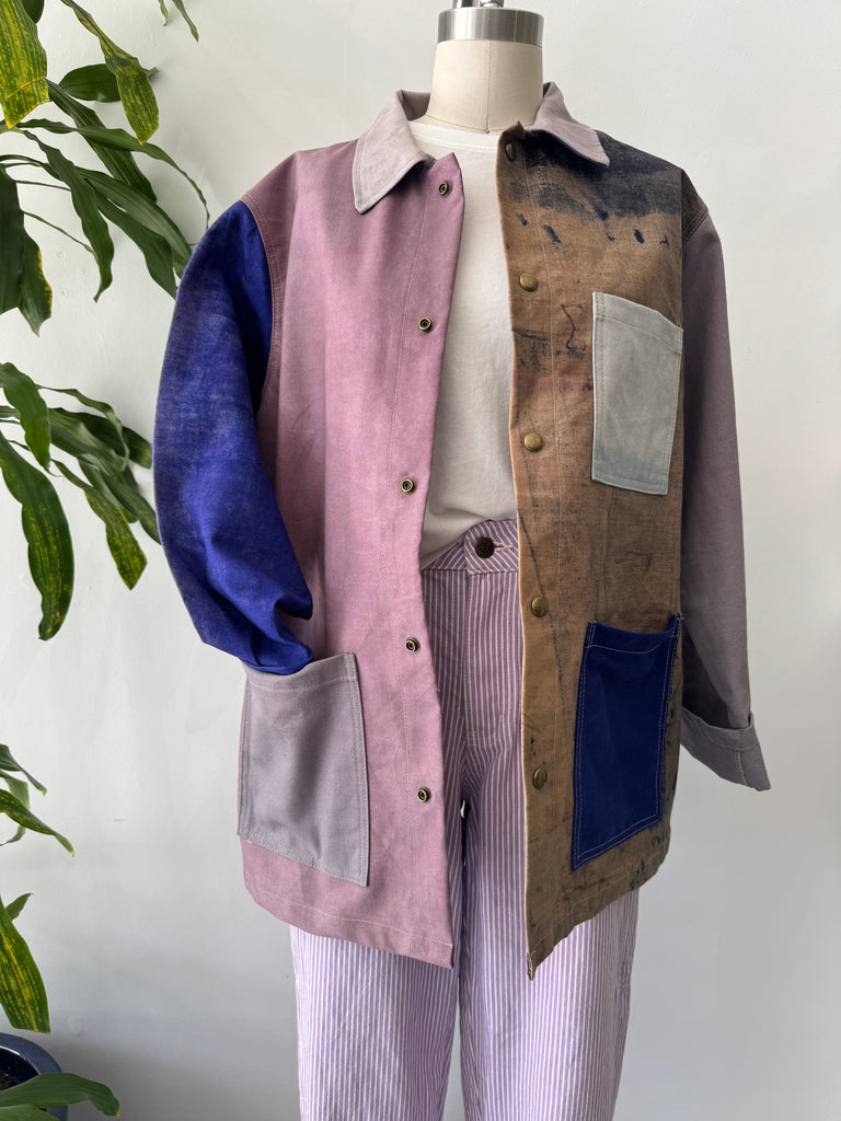 My Best Vintage Life patchwork chore coat