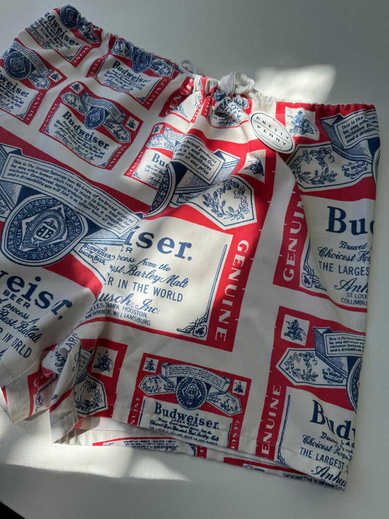 Vintage cotton Budweiser shorts