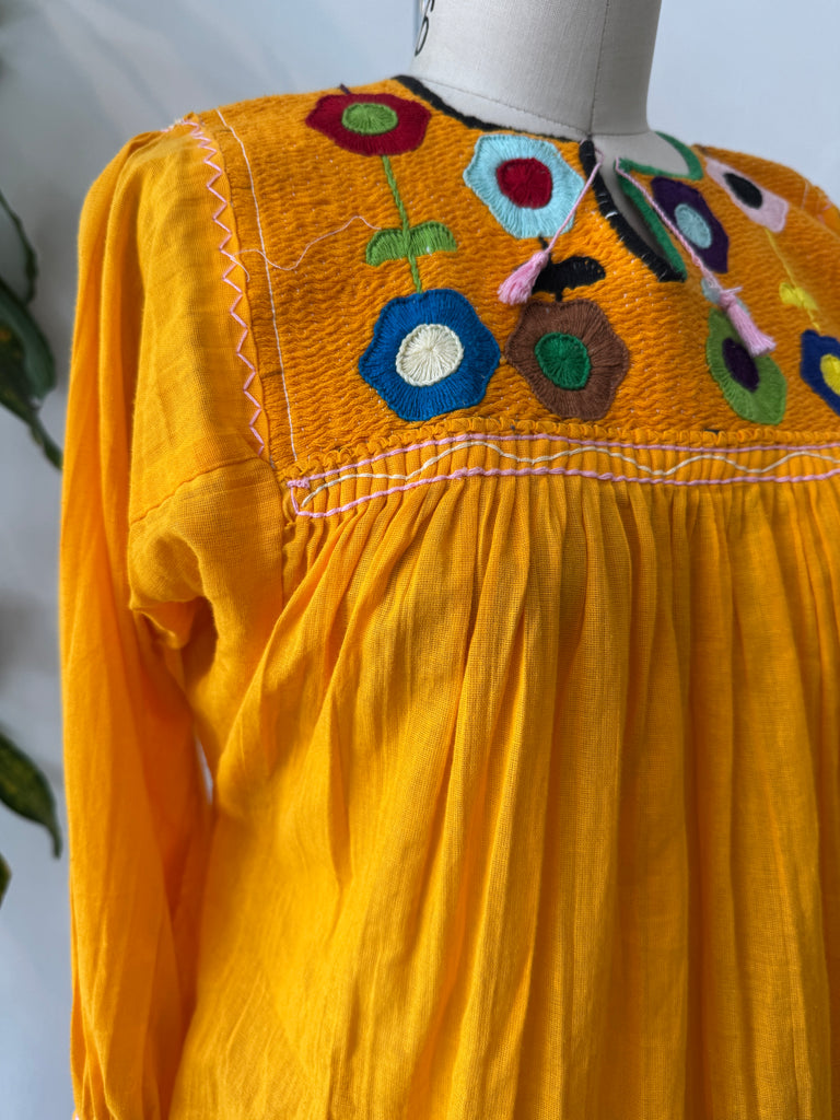 Vintage cotton embroidered top