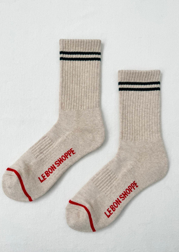 LE BON SHOPPE | boyfriend socks | oatmeal