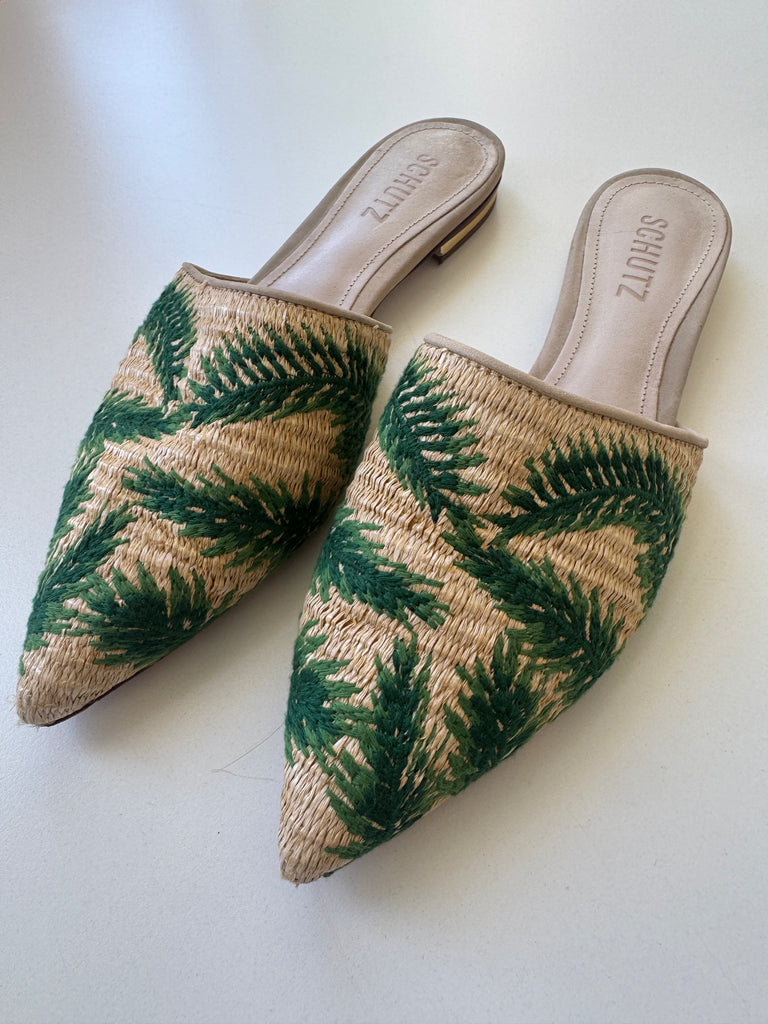 Designer SCHUTZ mule flats