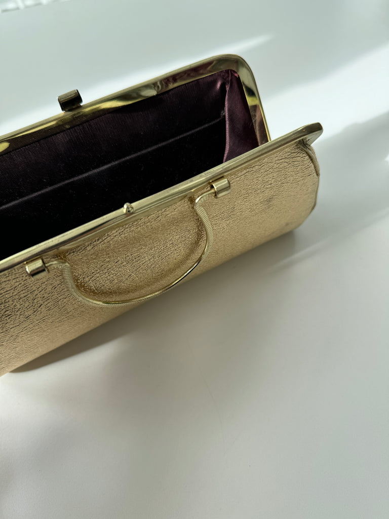 Vintage gold foil clutch