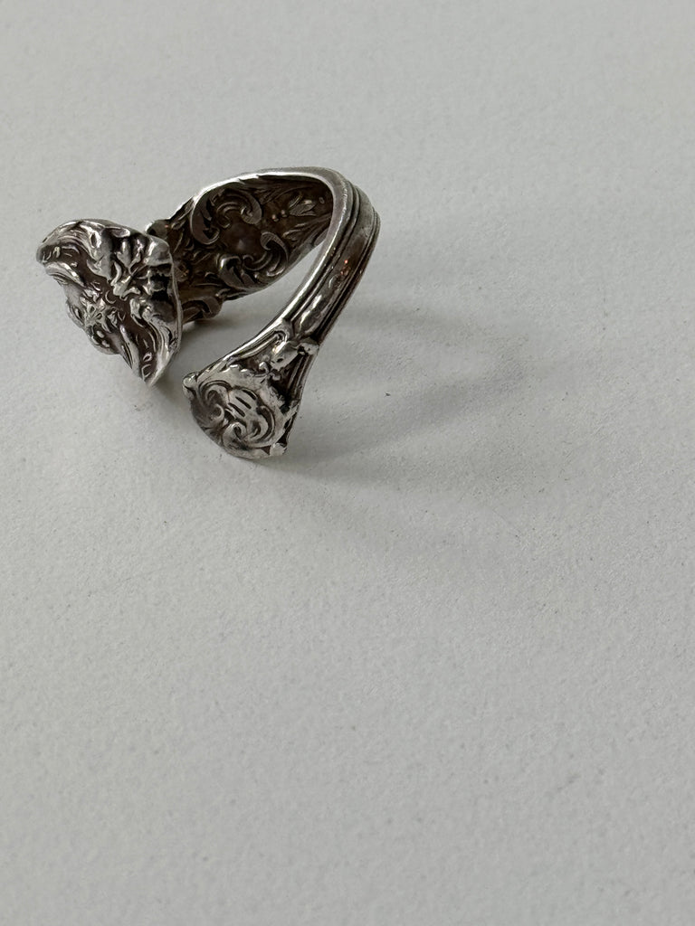 Sterling silver spoon ring size 8-9