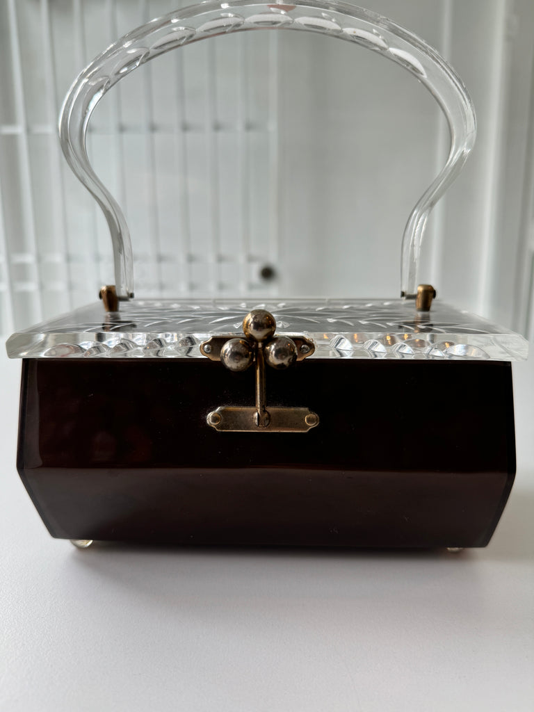 Vintage lucite box purse