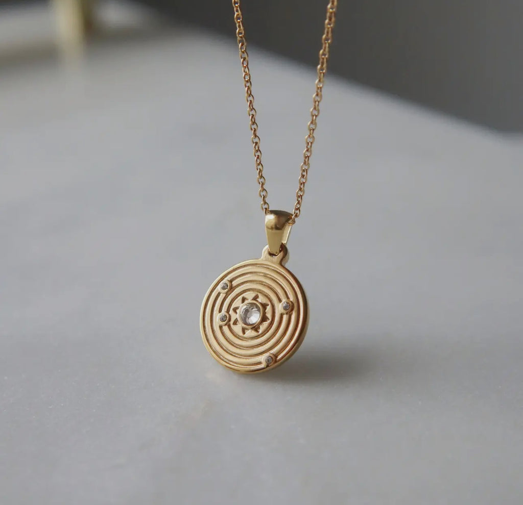 Celestial pendant necklace