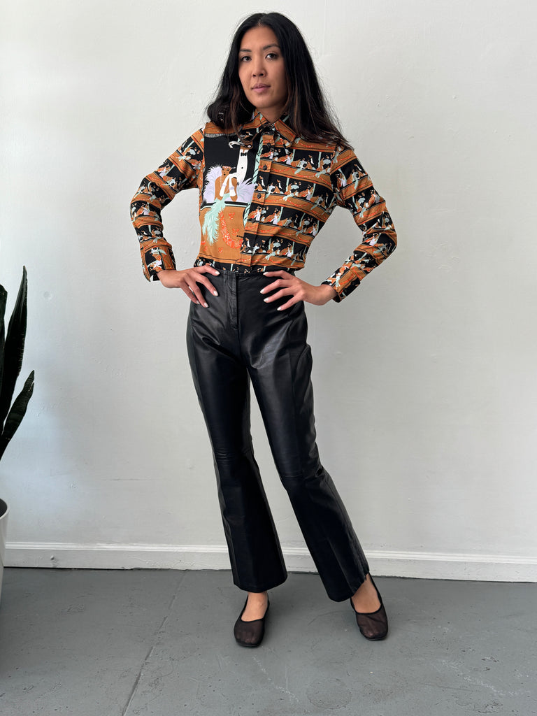 Vintage leather pants waist “30”