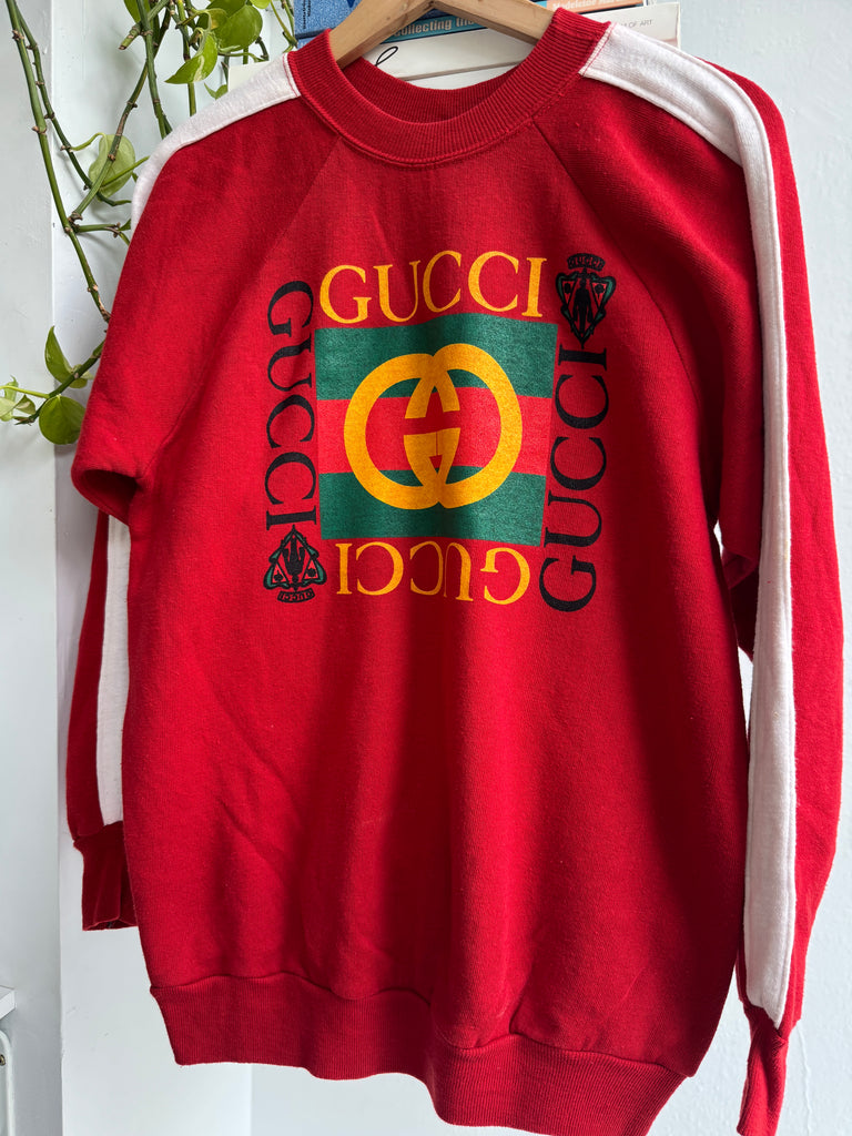 Faux on vintage raglan sweatshirt