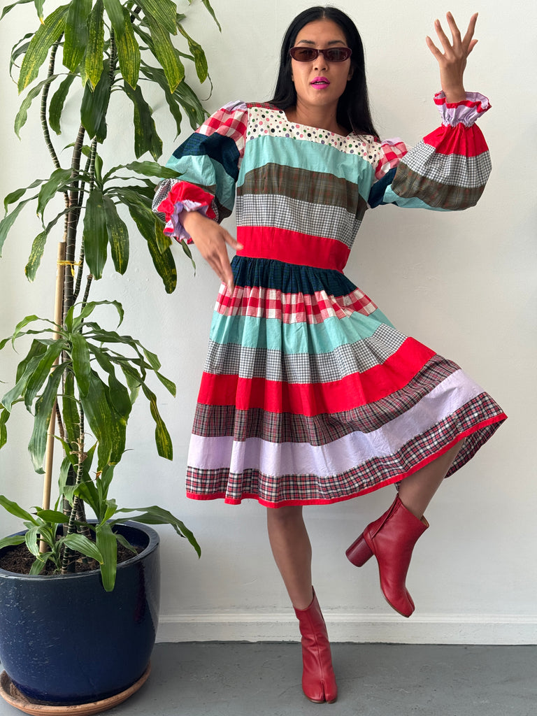 Vintage patchwork dress
