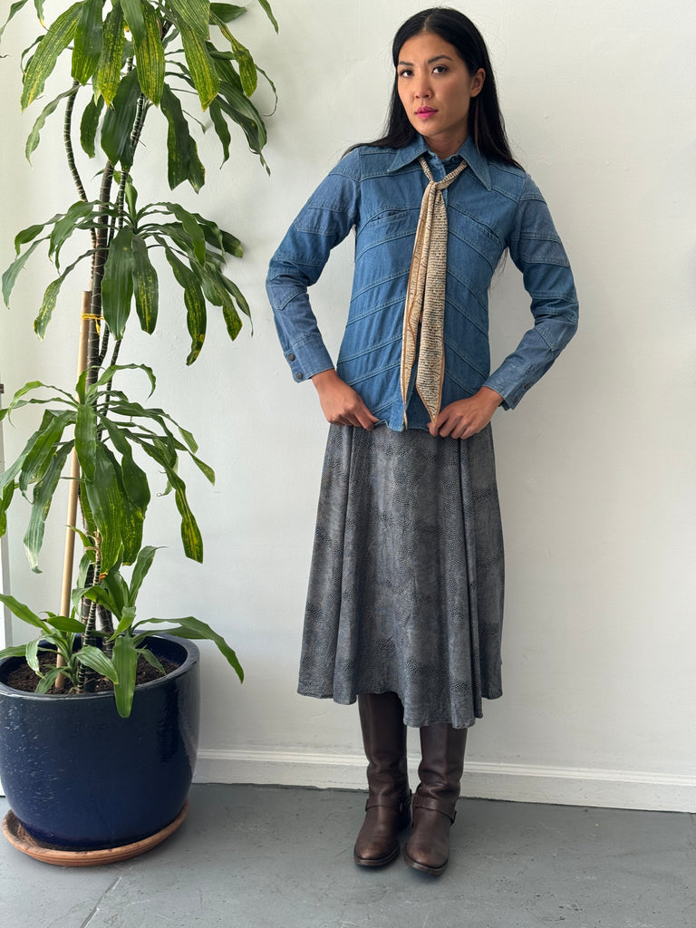Vintage snake skin print skirt waist “24”