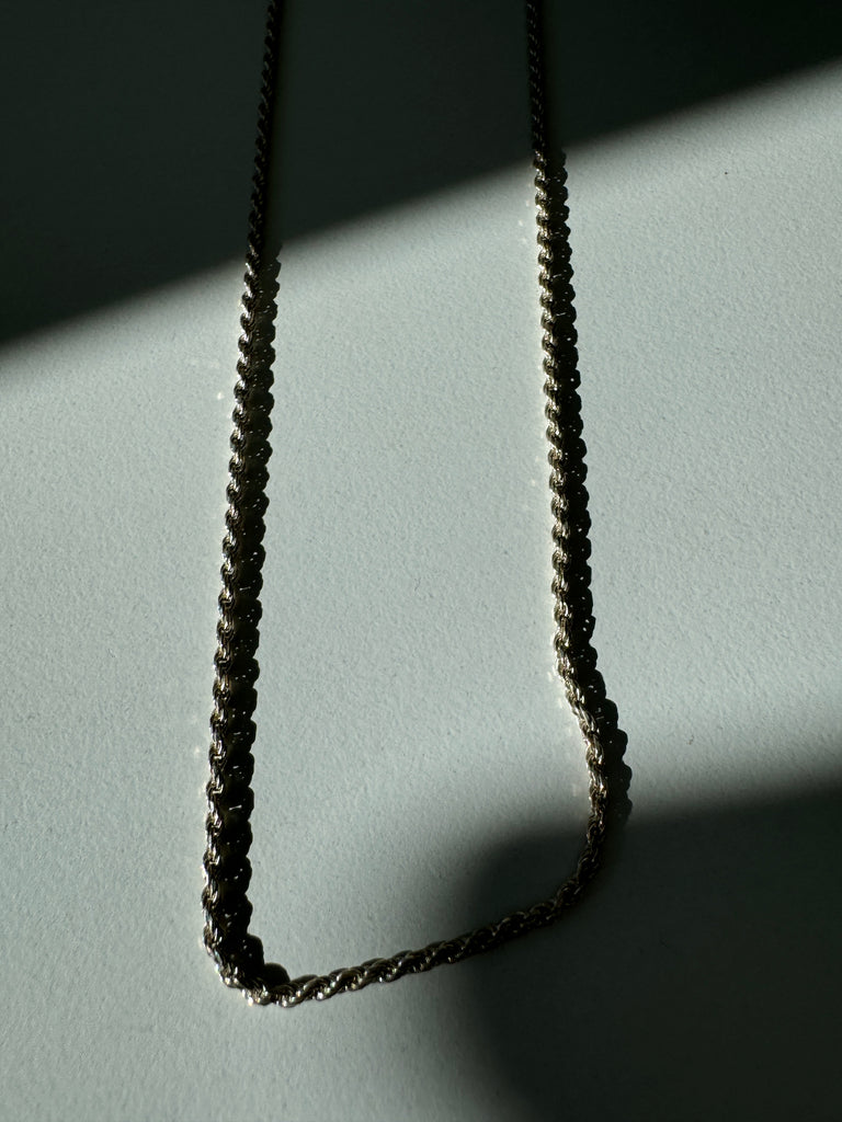 Sterling silver rope chain