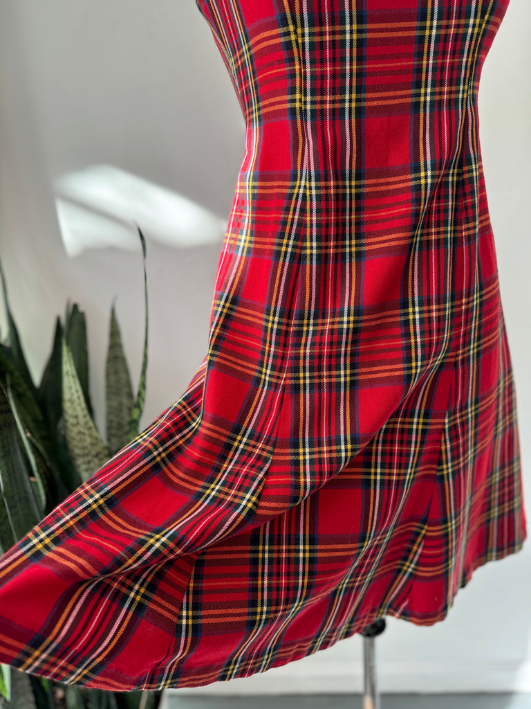 Vintage Y 2k era plaid dress