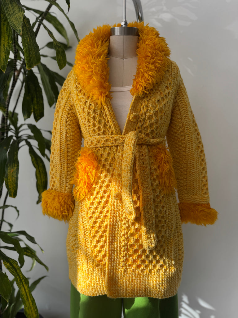 Vintage handmade crochet jacket