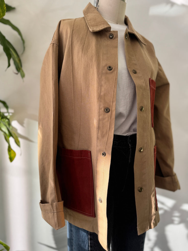 Handmade patchwork chore coat