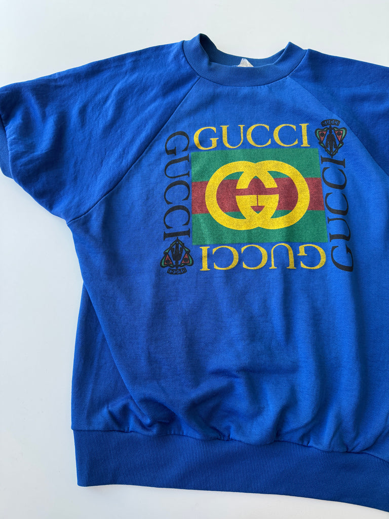 Faux on vintage raglan sweatshirt