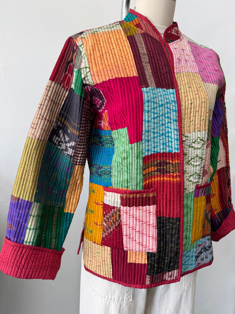 Handmade silk reversible outerwear